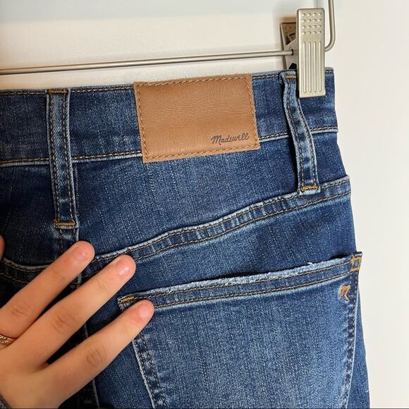Madewell 10” High Rise Skinny Button Fly Raw Hem Jeans Size 23 - Picture 5 of 10